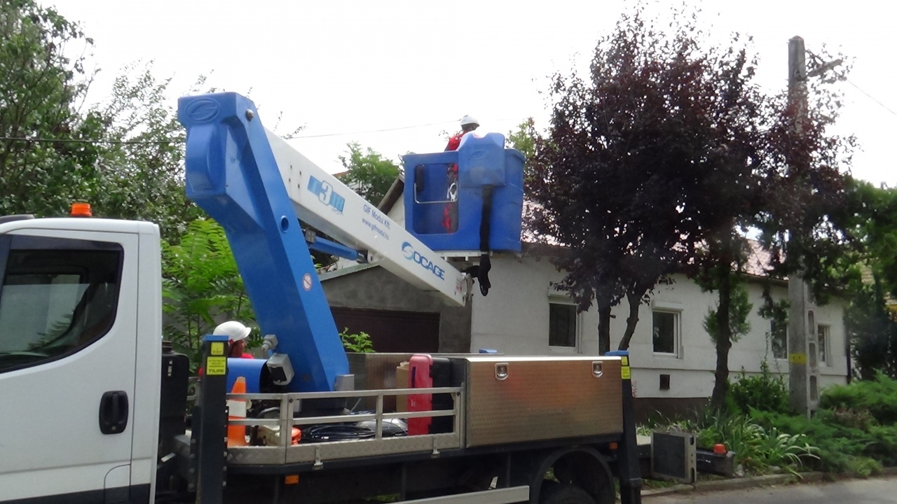 Gallyazási munkálatokat végez Nyíregyháza területén az E.ON