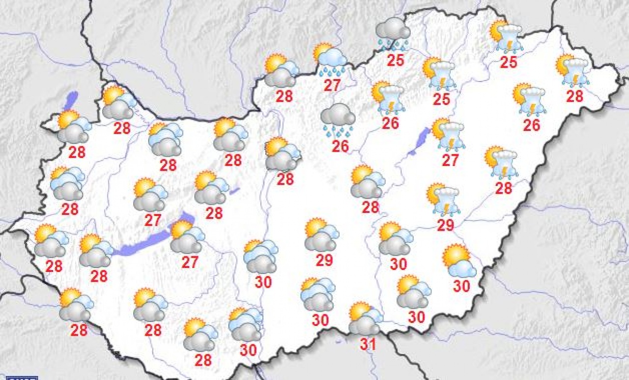 Felhősödés, csapadék