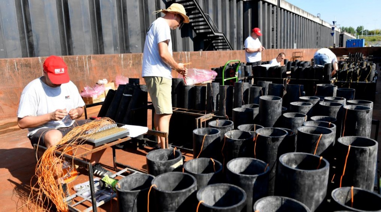 Augusztus 20. - A tűzijáték előkészületei