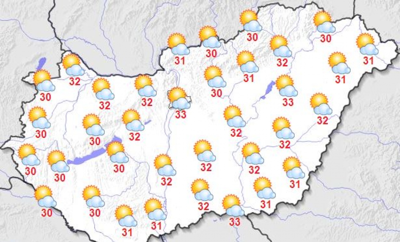 Kevés gomolyfelhő várható