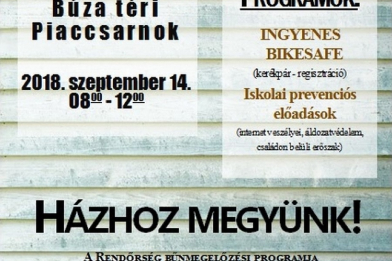 Házhoz megyünk! Nyíregyházán – Folytatódik az országos bűnmegelőzési program