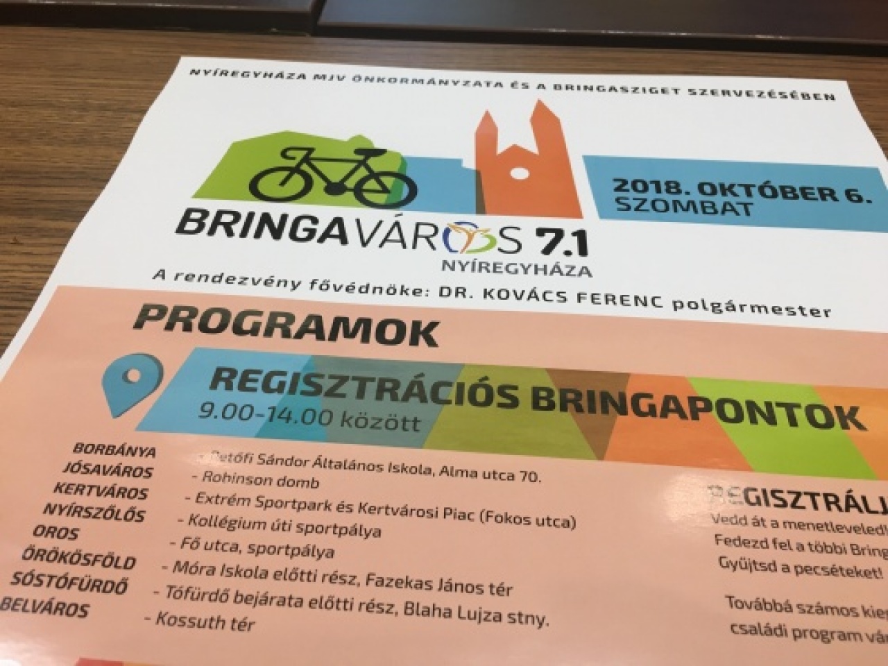 Bringaváros 7.1 – Szombaton 7 városrészben várják a kerekezőket