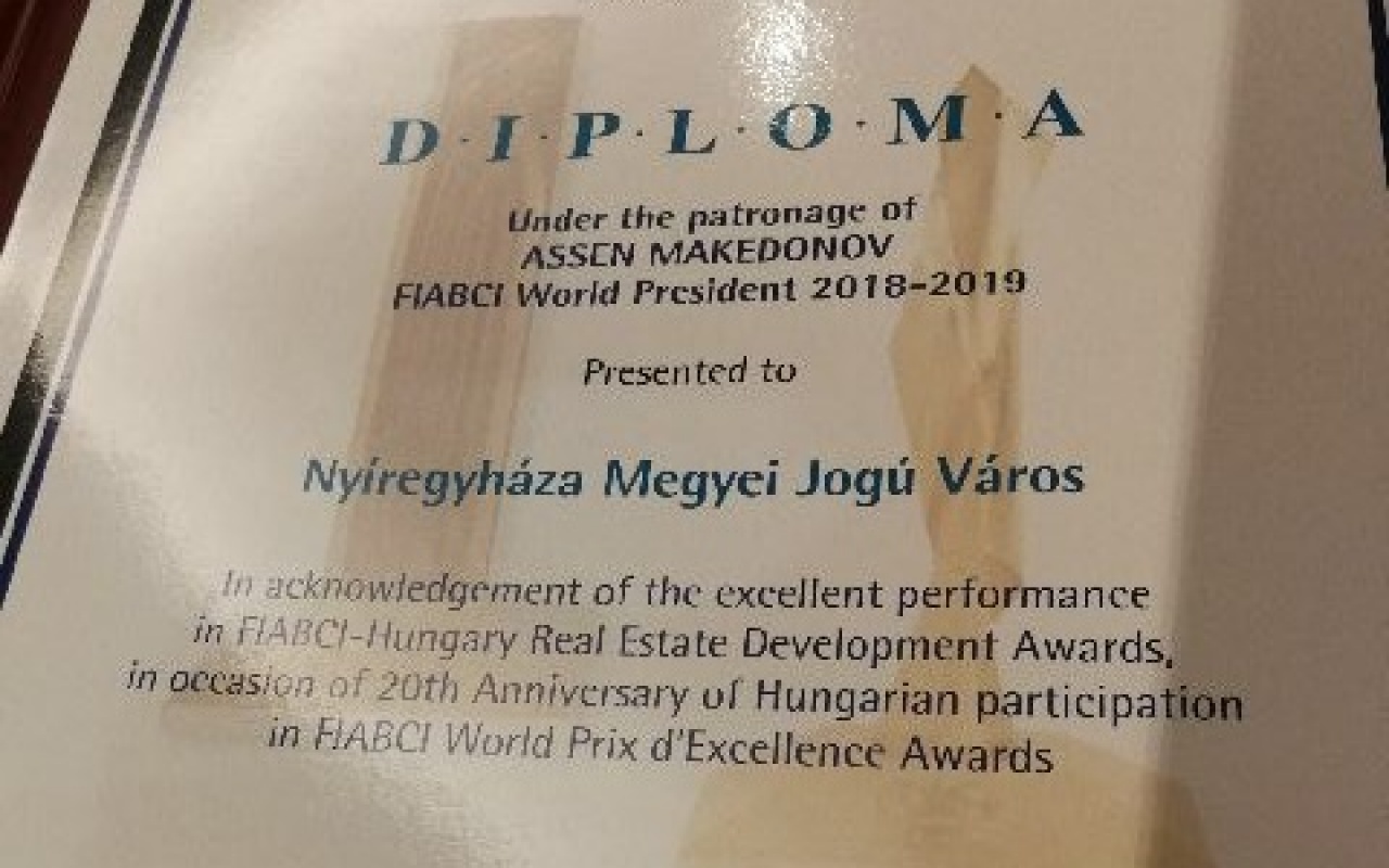 Több évtizedes sikerekért ismerték el Nyíregyházát tegnap este a Marriott hotelben