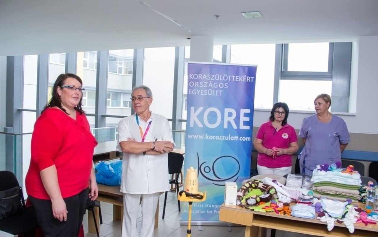 Új eszközöket adományoztak a Jósa András Oktatókórház Koraszülött részlegének