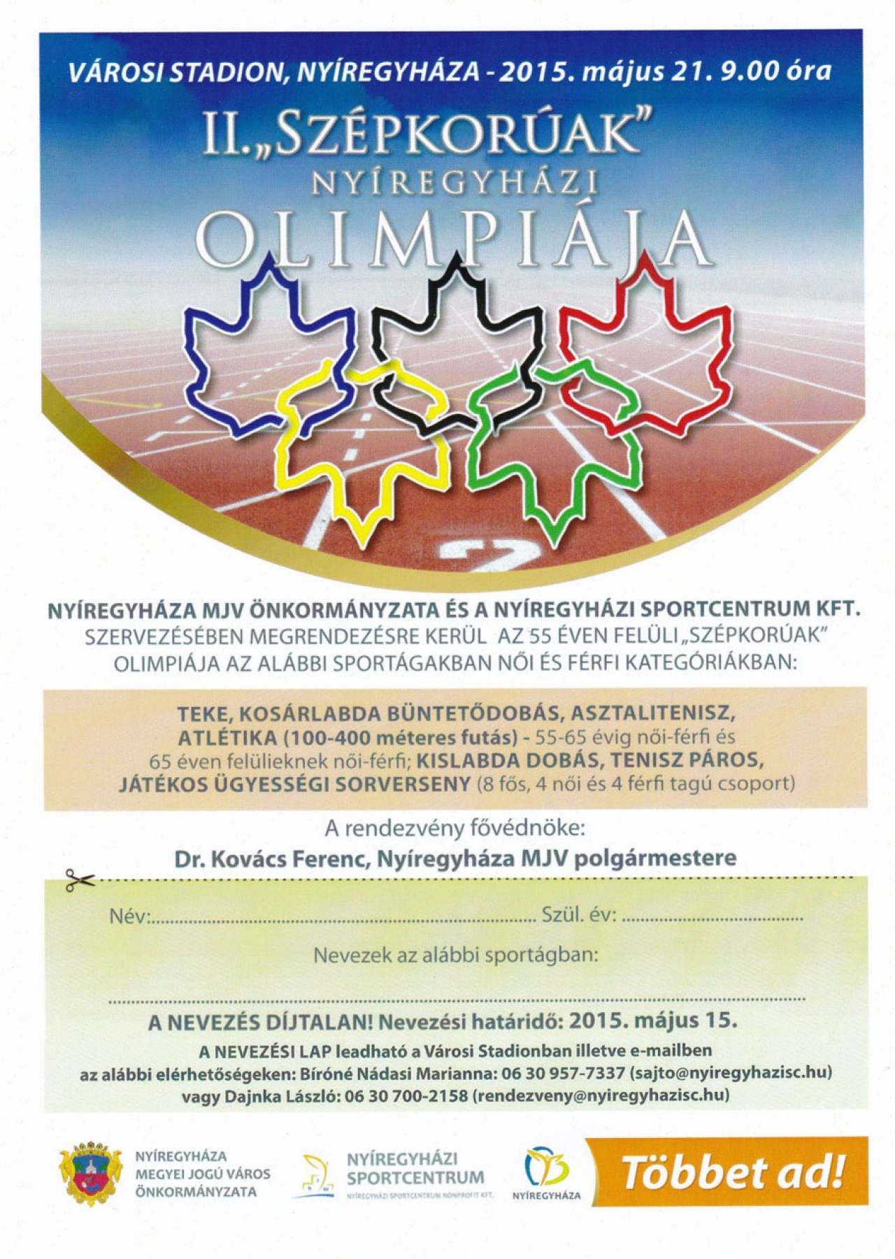 Olimpiára készülnek a szépkorúak